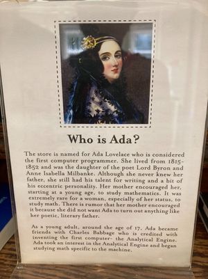 Ada’s namesake  at Ada's Technical Books and Cafe in Seattle