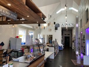 Café counter/ordering area  at Ada's Technical Books and Cafe in Seattle