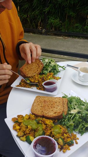 Vegan scramble, gf at Ada's Technical Books and Cafe in Seattle