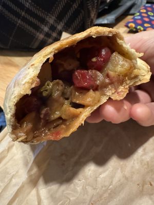 Black Friday empanada —amazing!  at Ada's Technical Books and Cafe in Seattle