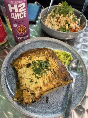 Mushroom and spinach lasagnee  at Vegetalist in Balaclava