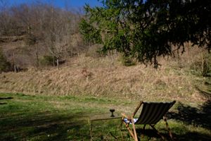 One of the many spots to relax at Colle Della Luna - Vegan B&B in Borgo Pace