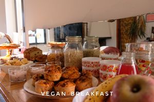 vegan breakfast at Colle Della Luna - Vegan B&B in Borgo Pace