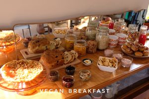 vegan breakfast at Colle Della Luna - Vegan B&B in Borgo Pace