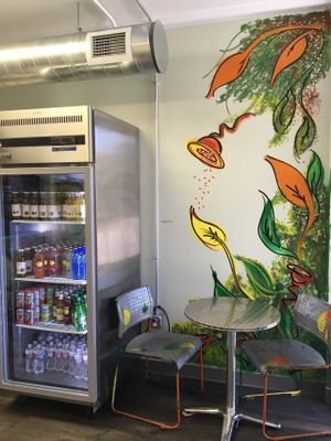 drink case at Simply Pure in Las Vegas