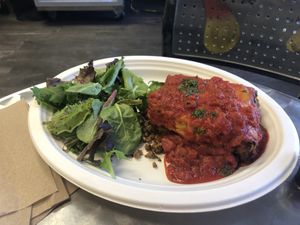 Lasagna at Simply Pure in Las Vegas