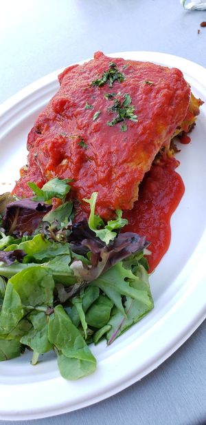 Lasagna at Simply Pure in Las Vegas