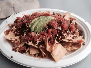 Nachos with cashew cheese at Simply Pure in Las Vegas