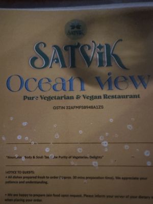   at Satvik - The Rooftop Restaurant in Varkala
