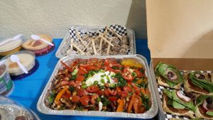 Donut holes on a stick and fajitas at Raw Chef Renee - The Traveling Carrot Food Truck in Katy