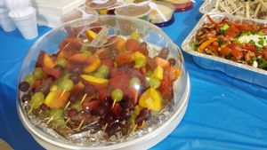 Fruit kabobs at Raw Chef Renee - The Traveling Carrot Food Truck in Katy