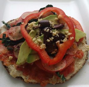 Raw Pizza at Raw Chef Renee - The Traveling Carrot Food Truck in Katy