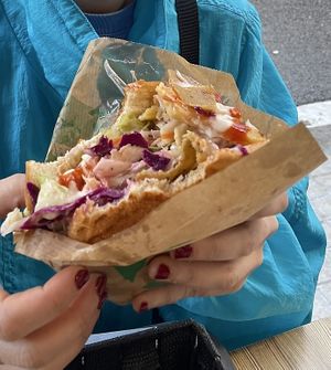 Shawarma  at Doner Kebab Show  in Barcelona