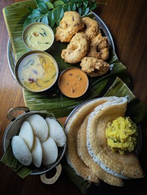 Mix of dishes at Indian Corner  in Lyon