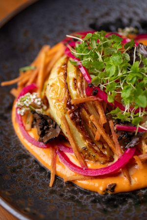 Ponzu-Roasted Cabbage at Kin Restaurant in London