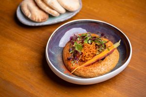 Carrot Hummus at Kin Restaurant in London