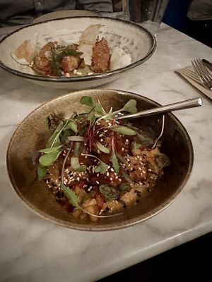 Sticky cashew tofu 😋  at Kin Restaurant in London