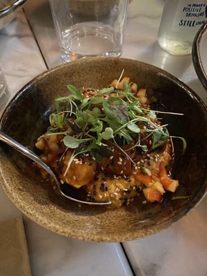 Sticky Cashew Tofu  at Kin Restaurant in London