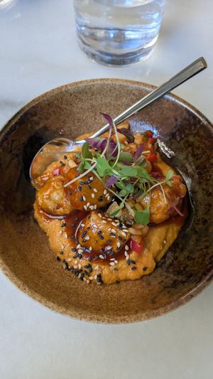 Tofu and carrot hummus at Kin Restaurant in London