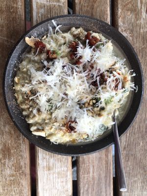 The Scrumptious cheesy truffle small plate  at Kin Restaurant in London