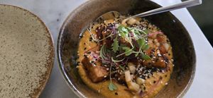 Sticky tofu at Kin Restaurant in London