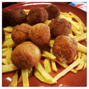 Traditional Spanish Dish at Bar Trasmiera in Santander