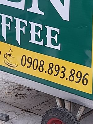 Phone number at Bánh Mì Chay Vĩnh Vien in Ho Chi Minh City