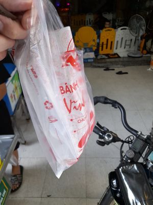 My take away packaging at Bánh Mì Chay Vĩnh Vien in Ho Chi Minh City