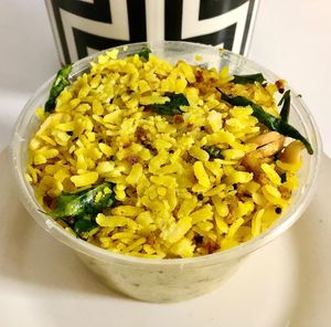 Poha at Banarasi Chaat & Kulfi Wala in Dubai