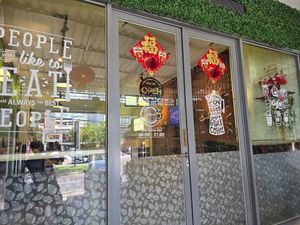 Doors at World Peace Vegetarian in Jakarta