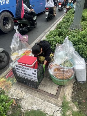 Food   at Roadside street food stall in Ho Chi Minh City