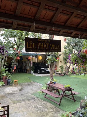 Garden  at Crystal Restaurant in Hoi An