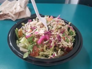 Taco bowl made vegan at Taco Bros  in Grimsley