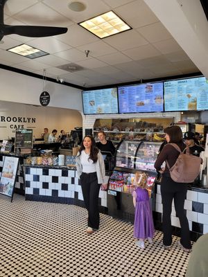 Huge menu at Brooklyn Cafe in The Woodlands