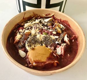Peanut rumble acai at Vegante in Dubai