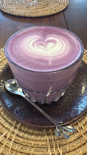 Taro latte with coconut milk  at ANNIE Eatery & Sweetery - Lamai in Surat Thani