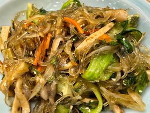 Noodles at Tue Tam Vegan in Ninh Binh