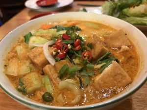 Tofu and veg laksa   at Basil Leaf Pho in Fitzroy
