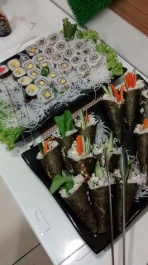 Tonight it's asian buffet ! at LAR vegan in Sao Paulo