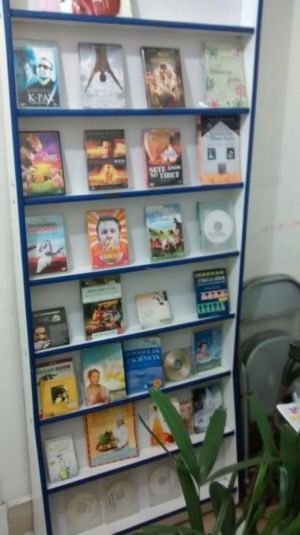 the books, animal rights and earth protection from the vegan and spiritualy Supreme Master Ching Hai. Very pacific and consciouly movement. at LAR vegan in Sao Paulo