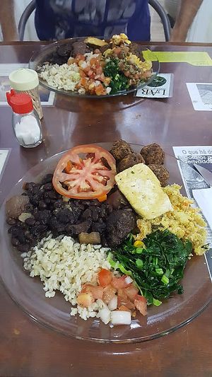 Feijoada vegan at LAR vegan in Sao Paulo