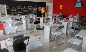 Interior at LAR vegan in Sao Paulo