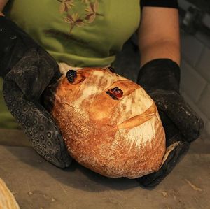 Bread at LAR vegan in Sao Paulo