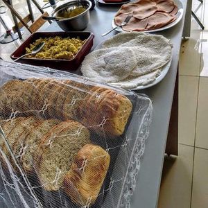Bakery goods at LAR vegan in Sao Paulo