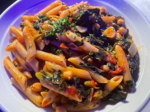 Fantastic pasta dish made a la carte with toppings I asked for. at Giuseppe in Boracay