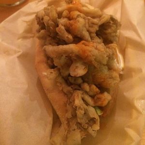 Chicken fried mushroom po'boy at Mother in Sacramento