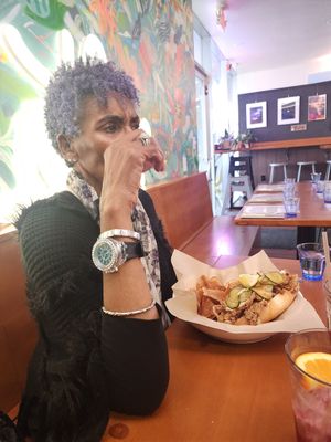 Po' Boy and chips Tastes wonderful at Mother in Sacramento