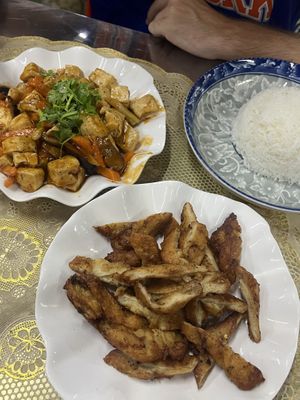   at H&H Vegetarian Food & Pizza in Vang Vieng