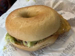 VG avo and hash browns   at The Bagel Project in Nottingham