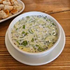 cacık at Vegan Masa - Kadikoy in Istanbul